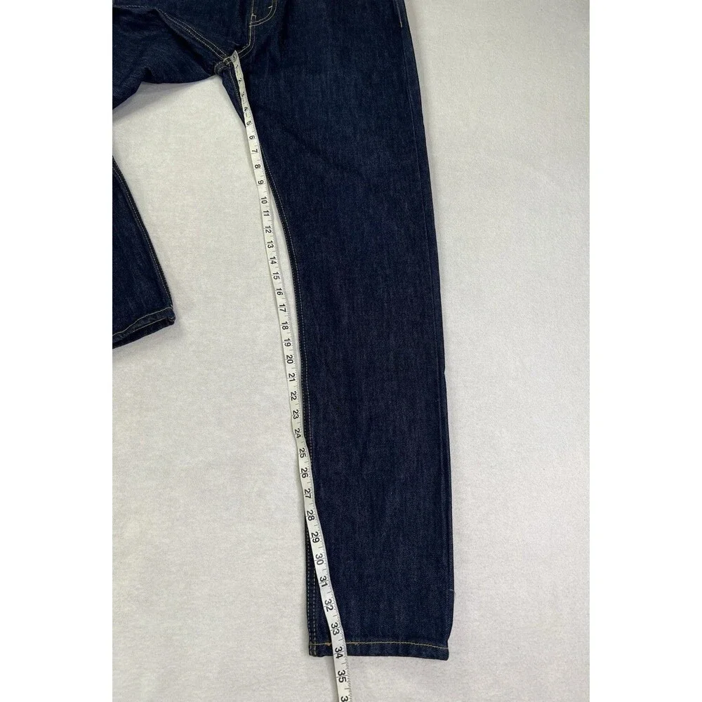 Levis 512 Slim Taper Flex Eco Stretch Denim Dark Blue Mens Size 36x34 New